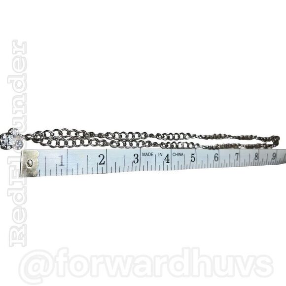 Disney Clear Rhinestone Mickey Mouse Ear Necklace - Sparkling Elegance - Picture 4 of 9